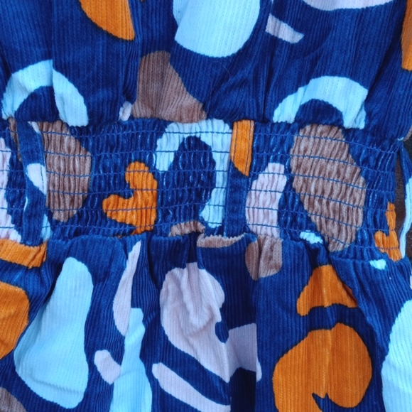 Lucy & Yak Organic Cotton Corduroy Blue Boilersuit Jumpsuit sz S NWT - Picture 9 of 14